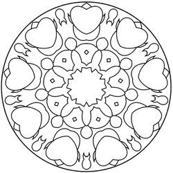 Coloring page: Abstract Mandalas (Mandalas) #173996 - Free Printable Coloring Pages