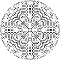 Coloring page: Abstract Mandalas (Mandalas) #193033 - Free Printable Coloring Pages