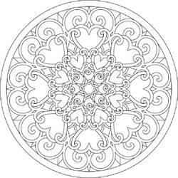 Coloring page: Abstract Mandalas (Mandalas) #193034 - Free Printable Coloring Pages