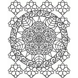 Coloring page: Abstract Mandalas (Mandalas) #193035 - Free Printable Coloring Pages