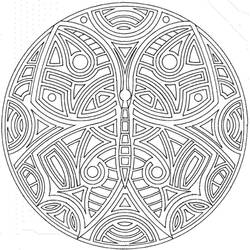 Coloring page: Abstract Mandalas (Mandalas) #193038 - Free Printable Coloring Pages