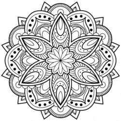 Coloring page: Abstract Mandalas (Mandalas) #193045 - Free Printable Coloring Pages