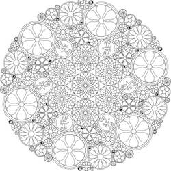 Coloring page: Abstract Mandalas (Mandalas) #193047 - Free Printable Coloring Pages
