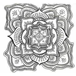 Coloring page: Abstract Mandalas (Mandalas) #193048 - Free Printable Coloring Pages