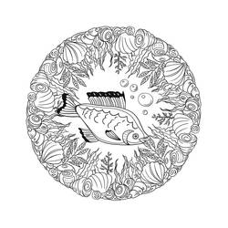 Animals Mandalas (Mandalas) coloring page #174730 to print and color