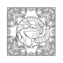 Animals Mandalas (Mandalas) coloring page #174733 to print and color