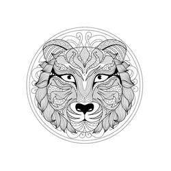 Animals Mandalas (Mandalas) coloring page #174743 to print and color