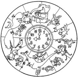 Animals Mandalas (Mandalas) coloring page #174751 to print and color