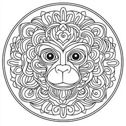 Animals Mandalas (Mandalas) coloring page #218433 to print and color