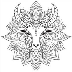 Animals Mandalas (Mandalas) coloring page #218434 to print and color