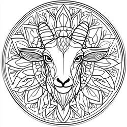 Animals Mandalas (Mandalas) coloring page #218435 to print and color