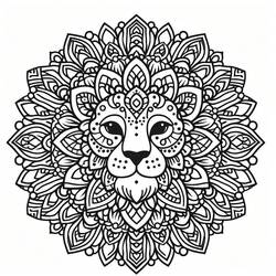Animals Mandalas (Mandalas) coloring page #218441 to print and color