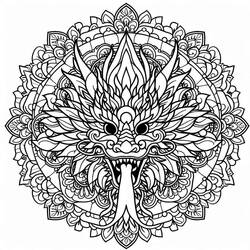 Animals Mandalas (Mandalas) coloring page #218446 to print and color