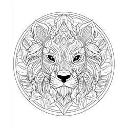 Animals Mandalas (Mandalas) coloring page #218447 to print and color