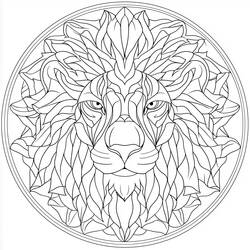 Animals Mandalas (Mandalas) coloring page #218448 to print and color