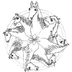 Coloring page: Animals Mandalas (Mandalas) #22720 - Free Printable Coloring Pages