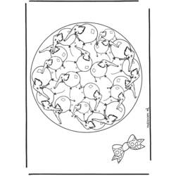 Coloring page: Animals Mandalas (Mandalas) #22853 - Free Printable Coloring Pages