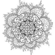 Coloring page: Anti-Stress (Mandalas) #22913 - Free Printable Coloring Pages