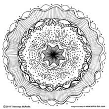 Art Therapy (Mandalas) coloring page #23189 to print and color
