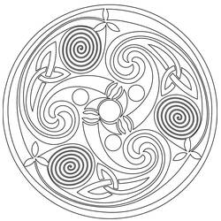 Coloring page: Celtic Mandalas (Mandalas) #173950 - Free Printable Coloring Pages
