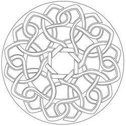 Coloring page: Celtic Mandalas (Mandalas) #173951 - Free Printable Coloring Pages