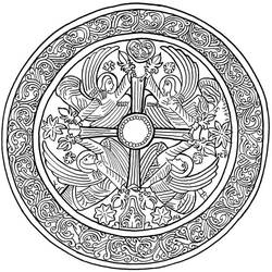 Coloring page: Christmas Mandalas (Mandalas) #175368 - Free Printable Coloring Pages