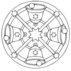Coloring page: Christmas Mandalas (Mandalas) #175369 - Free Printable Coloring Pages