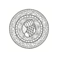Coloring page: Christmas Mandalas (Mandalas) #175383 - Free Printable Coloring Pages
