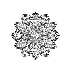 Difficult Mandalas (Mandalas) coloring page #209905 to print and color