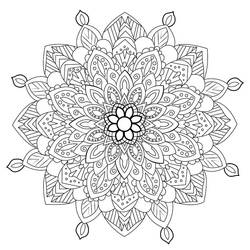 Difficult Mandalas (Mandalas) coloring page #209907 to print and color