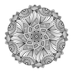 Difficult Mandalas (Mandalas) coloring page #209910 to print and color