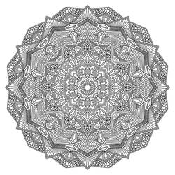 Difficult Mandalas (Mandalas) coloring page #209914 to print and color