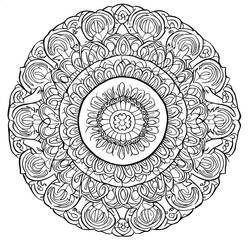 Difficult Mandalas (Mandalas) coloring page #209919 to print and color
