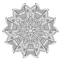 Difficult Mandalas (Mandalas) coloring page #209920 to print and color
