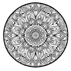 Difficult Mandalas (Mandalas) coloring page #209923 to print and color