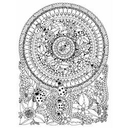 Difficult Mandalas (Mandalas) coloring page #209924 to print and color