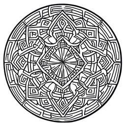 Difficult Mandalas (Mandalas) coloring page #209932 to print and color