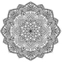 Difficult Mandalas (Mandalas) coloring page #209934 to print and color