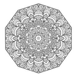 Difficult Mandalas (Mandalas) coloring page #209940 to print and color