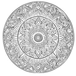 Difficult Mandalas (Mandalas) coloring page #209942 to print and color