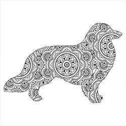 Coloring page: Dog Mandalas (Mandalas) #211788 - Free Printable Coloring Pages