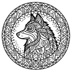 Coloring page: Dog Mandalas (Mandalas) #211798 - Free Printable Coloring Pages