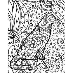 Coloring page: Dog Mandalas (Mandalas) #211805 - Free Printable Coloring Pages