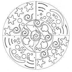 Coloring page: Dolphin Mandalas (Mandalas) #219082 - Free Printable Coloring Pages