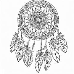 Coloring page: Dreamcatcher Mandalas (Mandalas) #190169 - Free Printable Coloring Pages