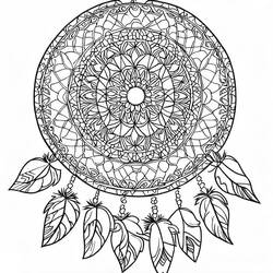 Coloring page: Dreamcatcher Mandalas (Mandalas) #190187 - Free Printable Coloring Pages