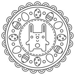 Coloring page: Easter Mandalas (Mandalas) #175294 - Free Printable Coloring Pages