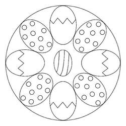 Coloring page: Easter Mandalas (Mandalas) #175302 - Free Printable Coloring Pages