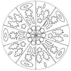 Easy Mandalas (Mandalas) coloring page #209866 to print and color