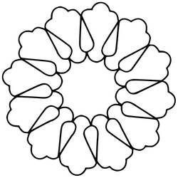 Easy Mandalas (Mandalas) coloring page #209878 to print and color